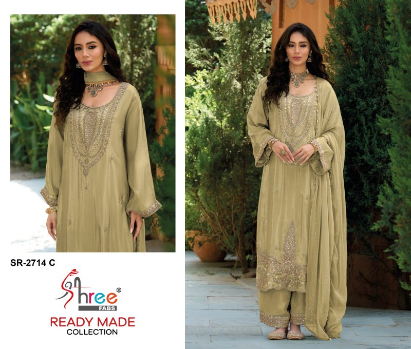 Sr 2714 A To D By Shree Viscose Muslin Pakistani Salwar Suits 